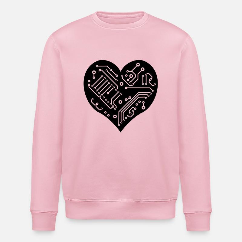 Technik Herz - Stanley/Stella Unisex Bio-Sweatshirt ROLLER - Hellrosa