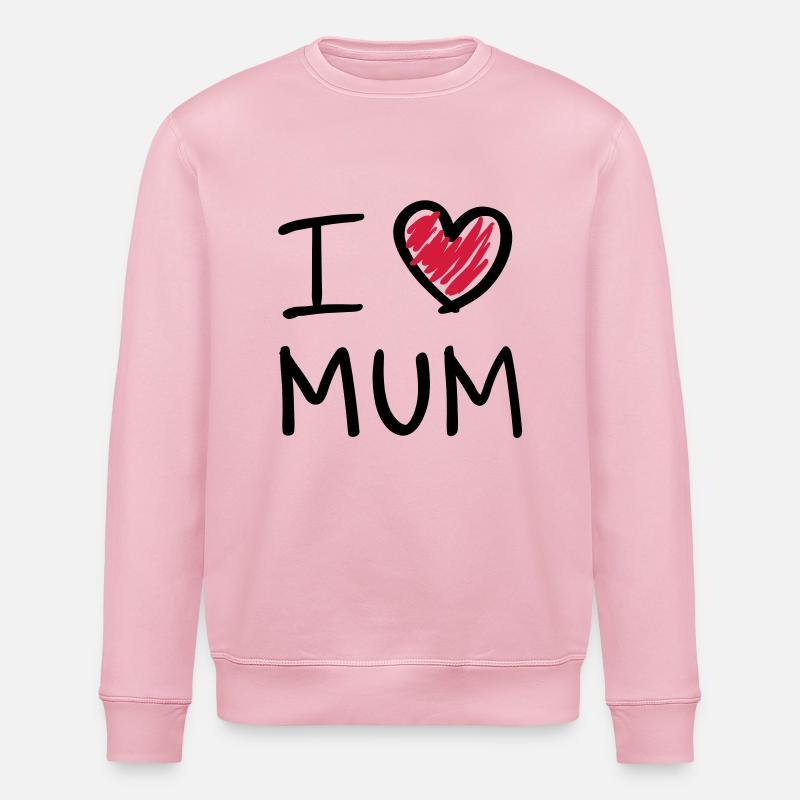 i love maman - Sweat bio ROLLER Stanley/Stella Unisexe - rose pâle
