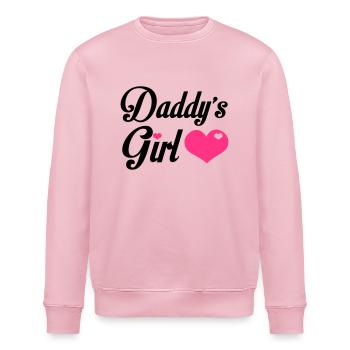 Daddy's Girl - Stanley/Stella Unisex Bio-Sweatshirt ROLLER - Hellrosa - Vorne - Nik (191cm)