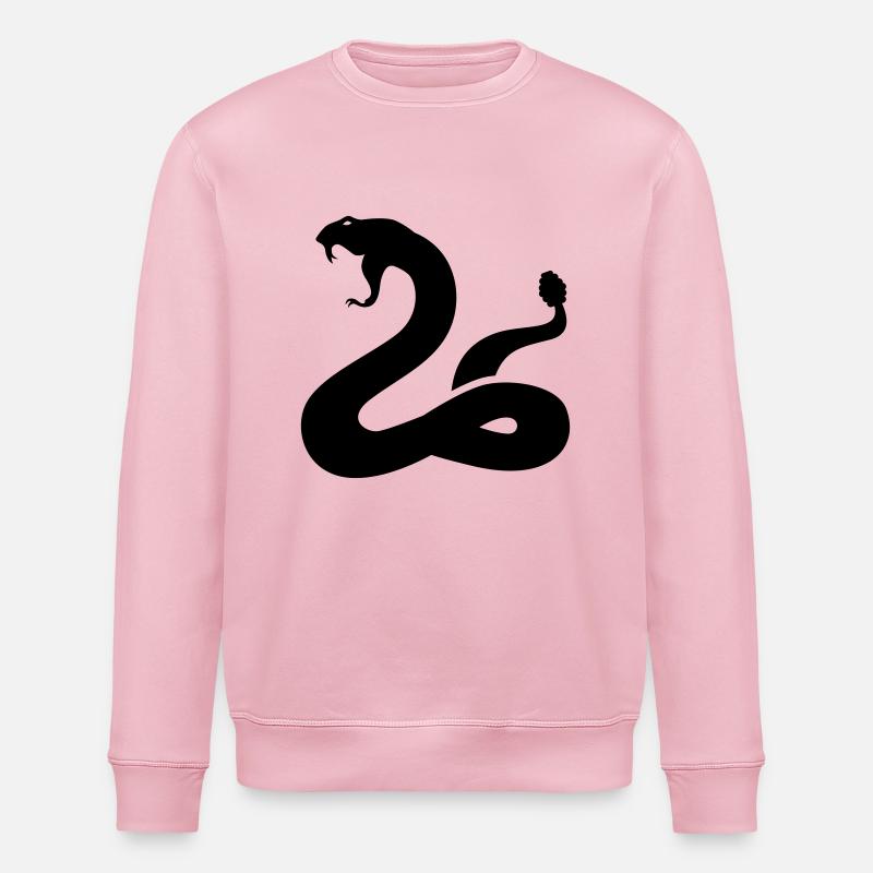 snake - Stanley/Stella ROLLER Unisex Organic Sweatshirt - cotton pink