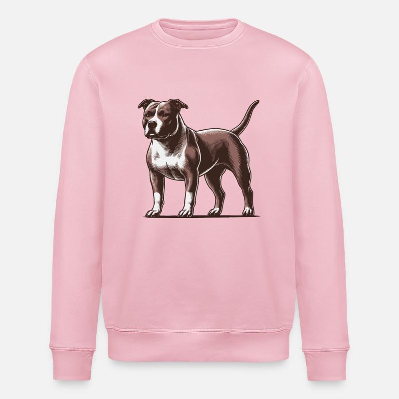 Pitbull - Stanley/Stella Unisex Bio-Sweatshirt ROLLER - Hellrosa