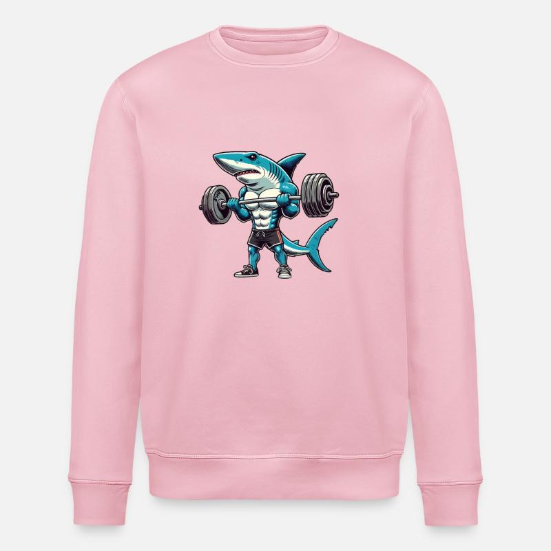 requin requin fort - Sweat bio ROLLER Stanley/Stella Unisexe - rose pâle