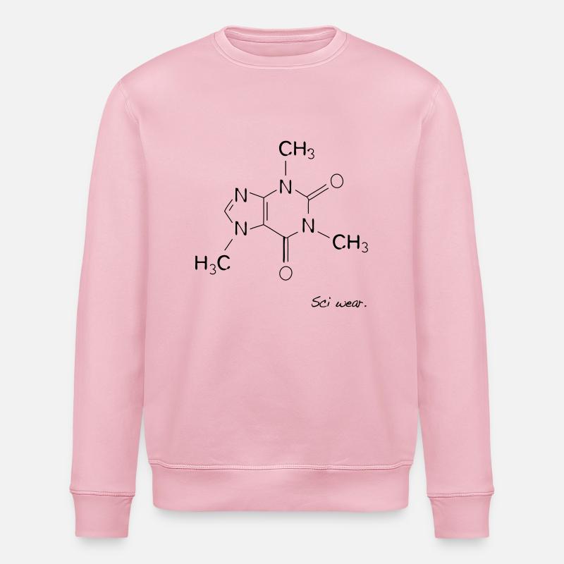 Caféine - Sweat bio ROLLER Stanley/Stella Unisexe - rose pâle