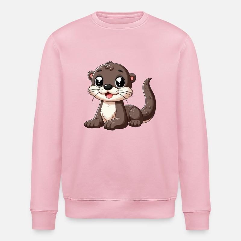 Otter Kind - Stanley/Stella Unisex Bio-Sweatshirt ROLLER - Hellrosa