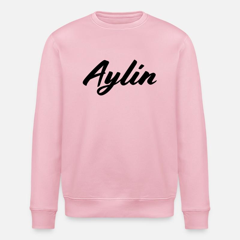 Aylin First Name Name Gift - Stanley/Stella ROLLER Unisex Organic Sweatshirt - cotton pink