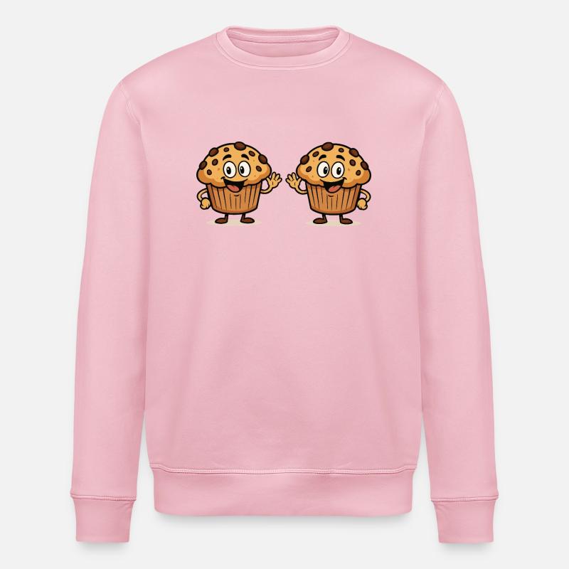 Muffin Comic 2 - Stanley/Stella ROLLER Unisex Organic Sweatshirt - cotton pink