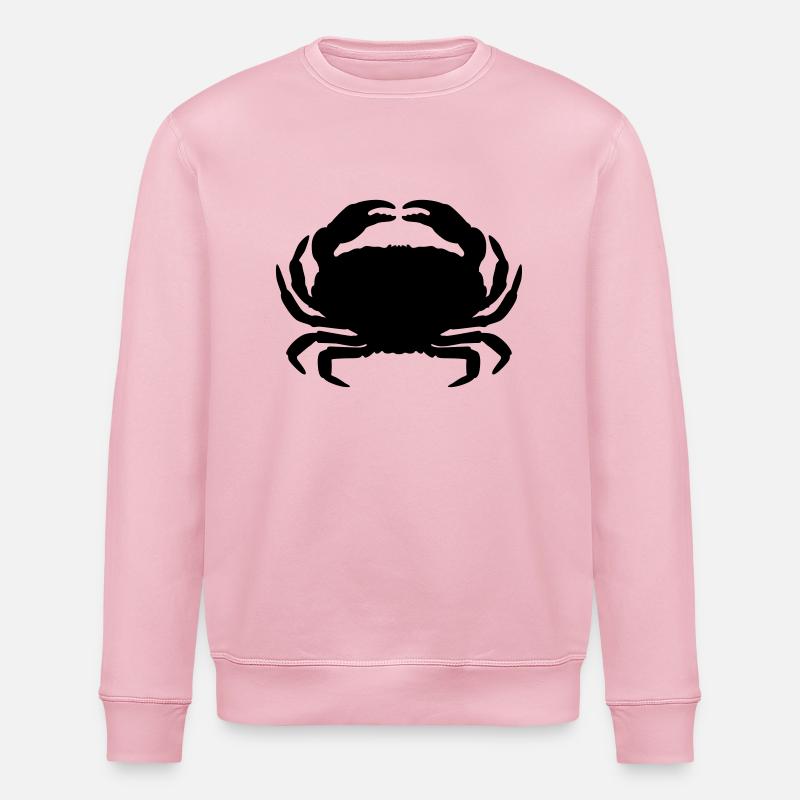 Crabe - Sweat bio ROLLER Stanley/Stella Unisexe - rose pâle