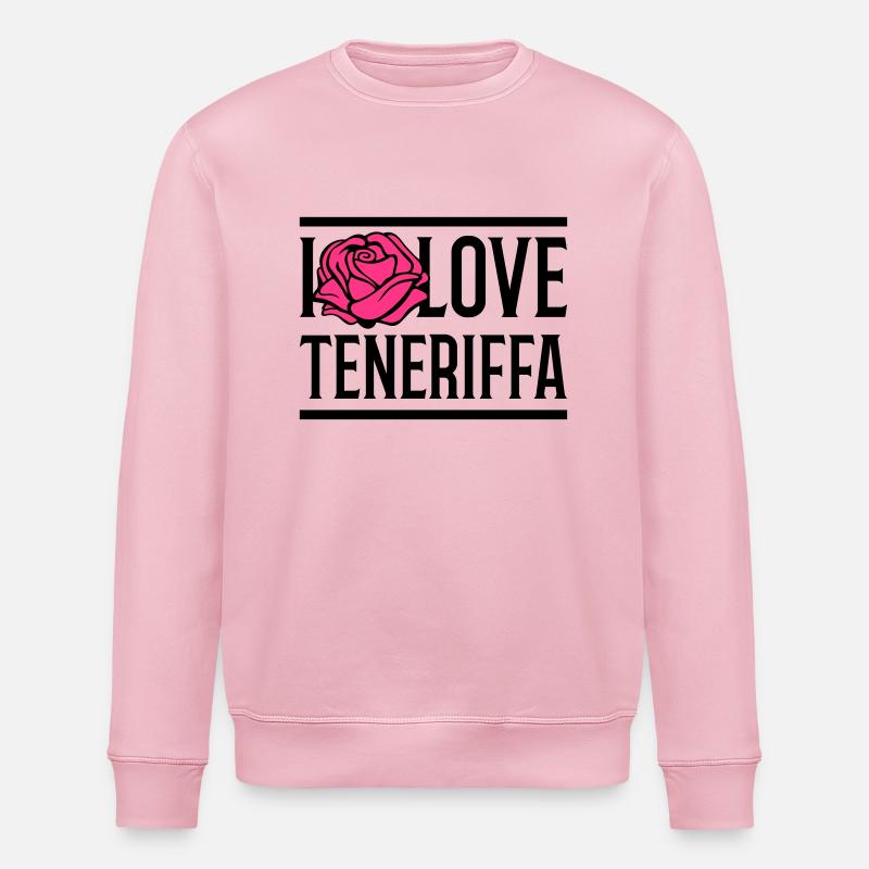 i love teneriffa - Stanley/Stella Unisex Bio-Sweatshirt ROLLER - Hellrosa