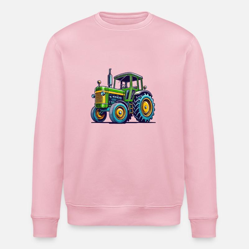traktor trecker - Stanley/Stella Unisex Bio-Sweatshirt ROLLER - Hellrosa