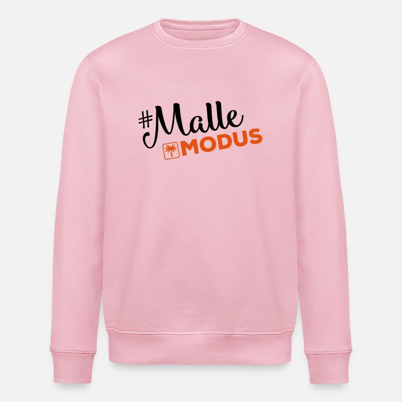 malle modus palme - Stanley/Stella Unisex Bio-Sweatshirt ROLLER - Hellrosa