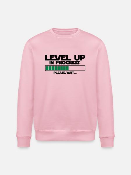 lvl upnprogrss - Sweat bio ROLLER Stanley/Stella Unisexe - rose pâle