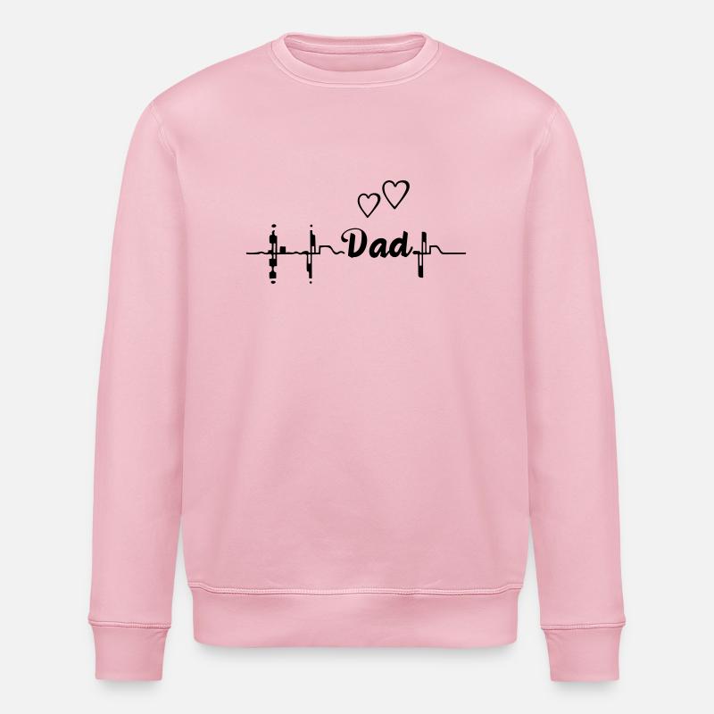 daddy promise - Stanley/Stella ROLLER Unisex Organic Sweatshirt - cotton pink