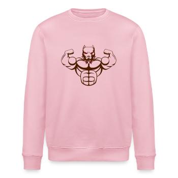 strong dog_02 - Stanley/Stella Unisex Bio-Sweatshirt ROLLER - Hellrosa - Vorne - Nik (191cm)