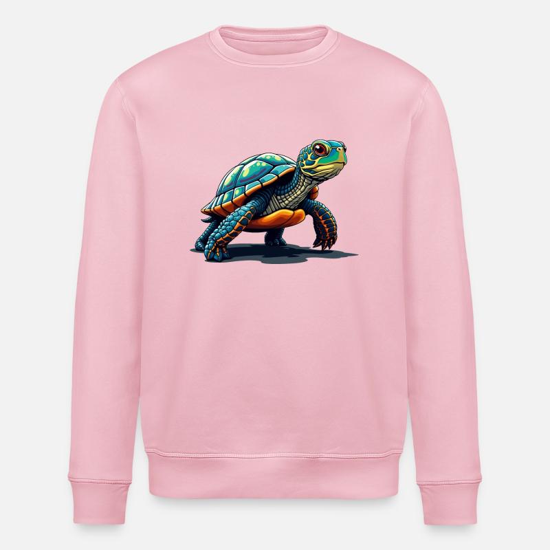 SCHILDKRÖTE - Stanley/Stella Unisex Bio-Sweatshirt ROLLER - Hellrosa