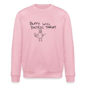 buffy's patrol - Sweat bio ROLLER Stanley/Stella Unisexe - rose pâle - Devant - Nik (191cm)
