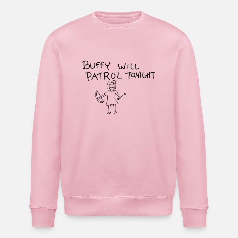 buffy's patrol - Stanley/Stella Unisex Bio-Sweatshirt ROLLER - Hellrosa