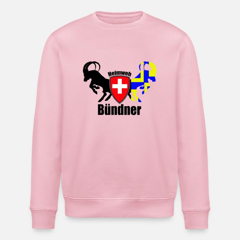 heimweh bündner - Stanley/Stella Unisex Bio-Sweatshirt ROLLER - Hellrosa