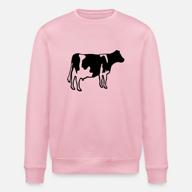 Kuh - Stanley/Stella Unisex Bio-Sweatshirt ROLLER - Hellrosa