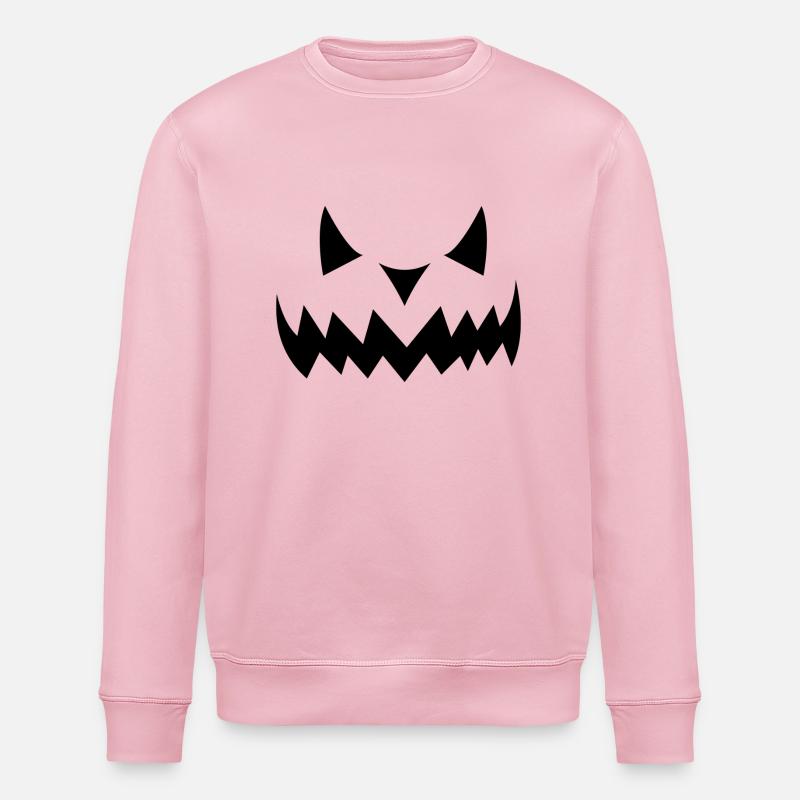 Halloween Kürbis - Stanley/Stella Unisex Bio-Sweatshirt ROLLER - Hellrosa