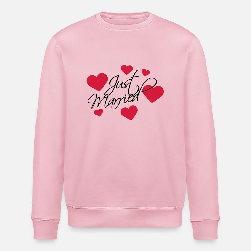 Just Married Logo - Sweat bio ROLLER Stanley/Stella Unisexe - rose pâle