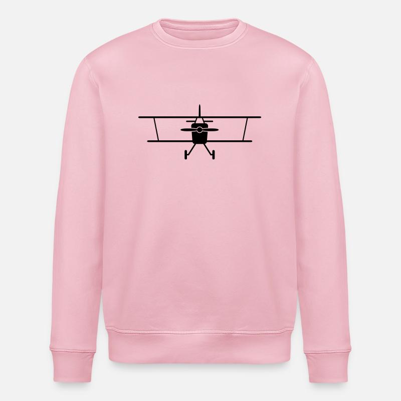 Fly a plane - Stanley/Stella ROLLER Unisex Organic Sweatshirt - cotton pink