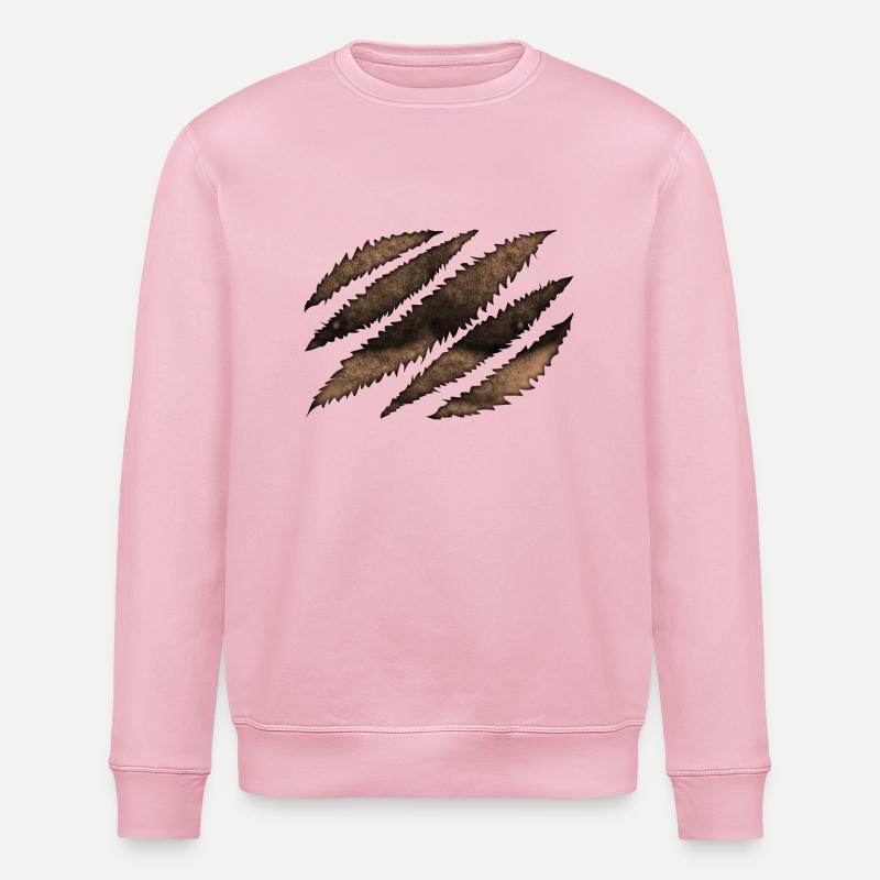 Patte d’ours - Sweat bio ROLLER Stanley/Stella Unisexe - rose pâle