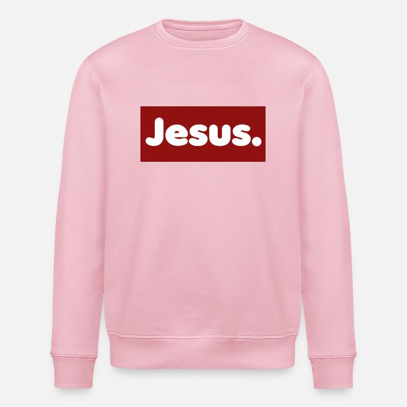 Jesus. Cooles Motiv - Stanley/Stella Unisex Bio-Sweatshirt ROLLER - Hellrosa