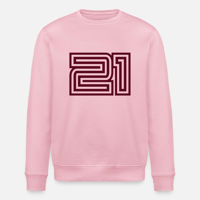 21_style_design - Stanley/Stella Unisex Bio-Sweatshirt ROLLER - Hellrosa