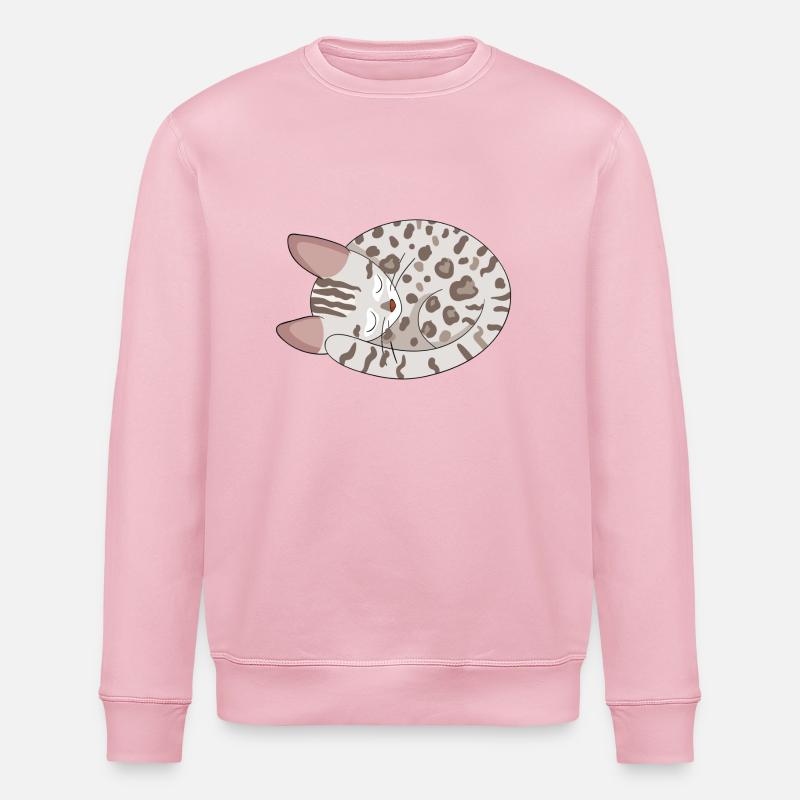 Chat de Bengale Chat - Sweat bio ROLLER Stanley/Stella Unisexe - rose pâle