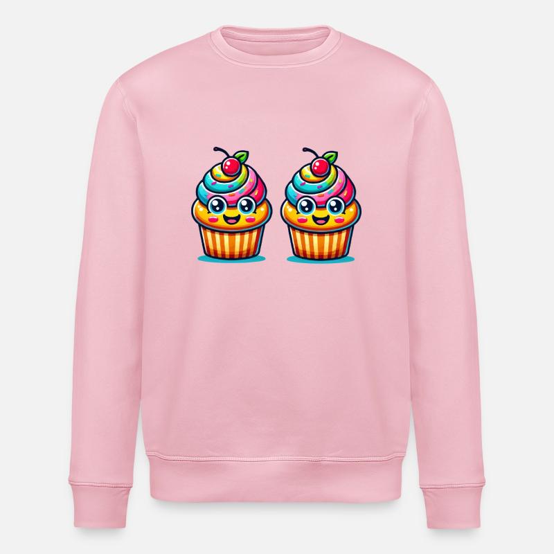 Cupcake 2 - Sweat bio ROLLER Stanley/Stella Unisexe - rose pâle