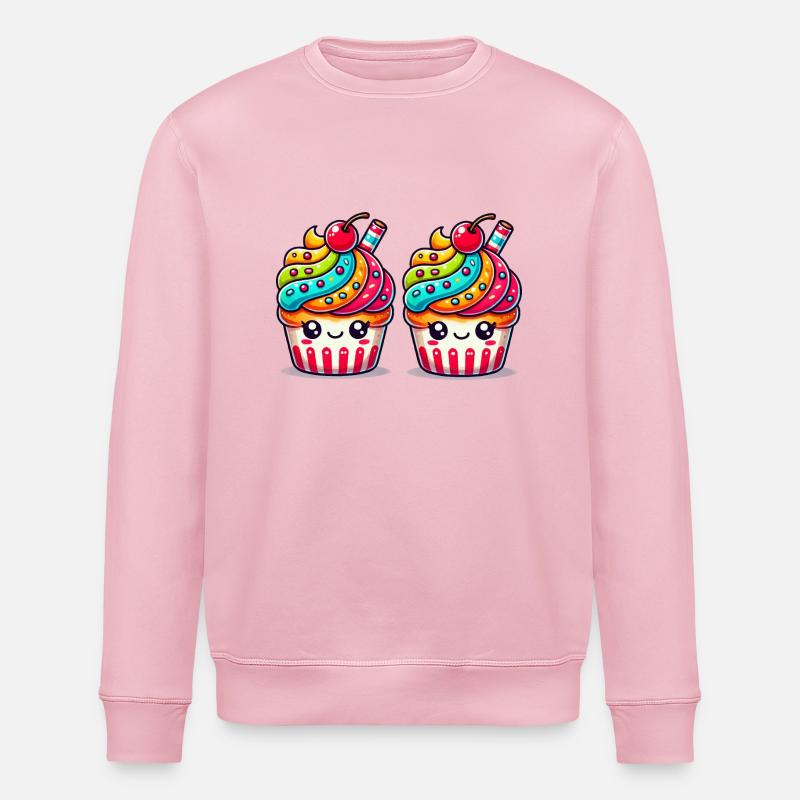 cupcake 2 - Stanley/Stella Unisex Bio-Sweatshirt ROLLER - Hellrosa