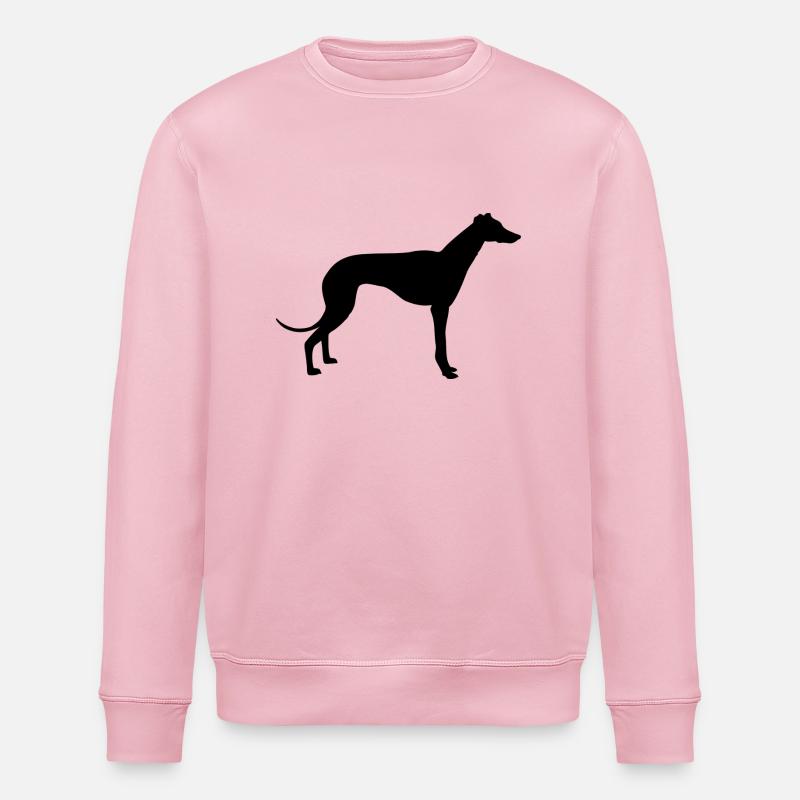 lévrier - Sweat bio ROLLER Stanley/Stella Unisexe - rose pâle
