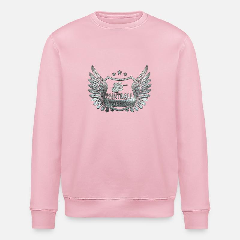 paintballing - Stanley/Stella ROLLER Unisex Organic Sweatshirt - cotton pink