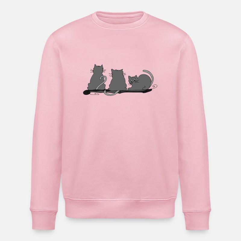 Chats - Sweat bio ROLLER Stanley/Stella Unisexe - rose pâle