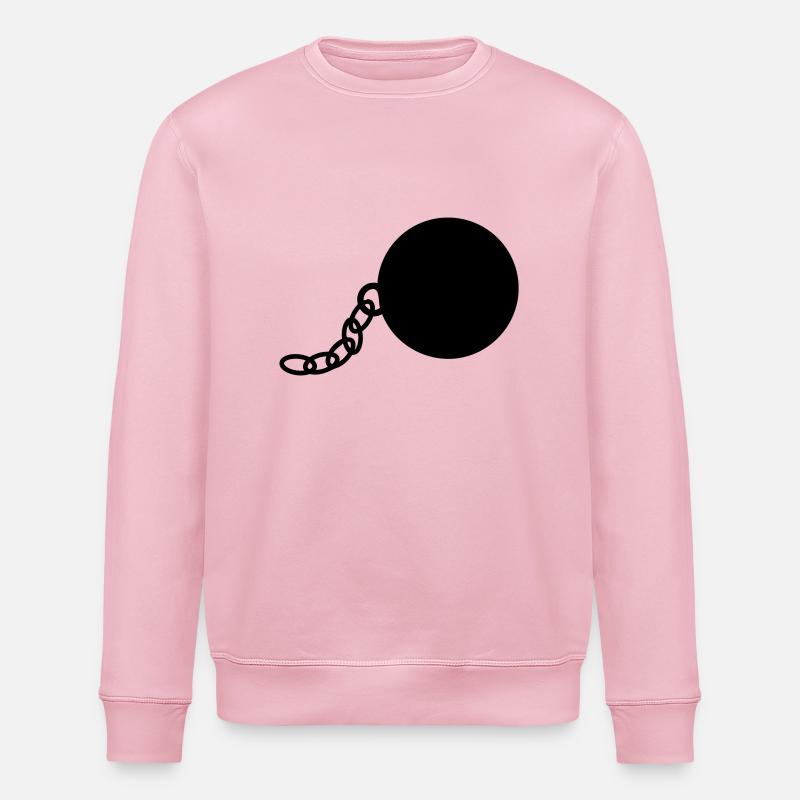 Kette und Eisenkugel - Stanley/Stella Unisex Bio-Sweatshirt ROLLER - Hellrosa