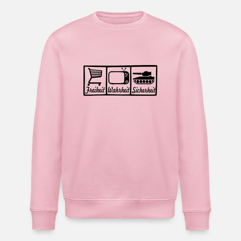 liberté véritable sécurité - Sweat bio ROLLER Stanley/Stella Unisexe - rose pâle