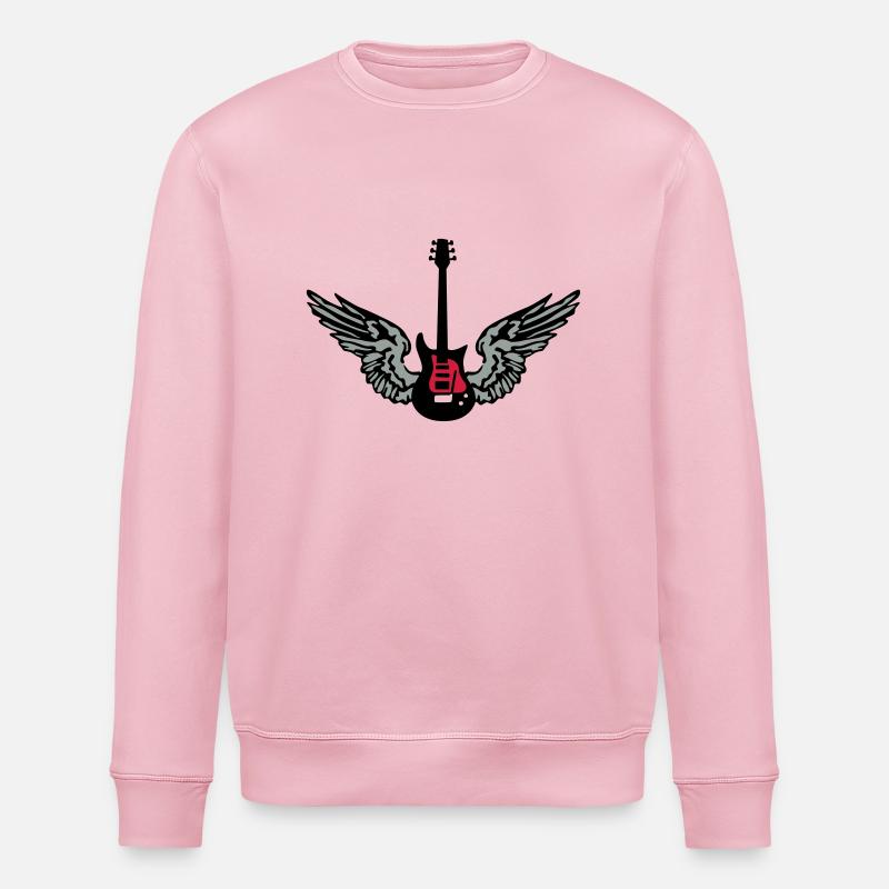 guitar_wings_042013_a_3c - Stanley/Stella Unisex Bio-Sweatshirt ROLLER - Hellrosa
