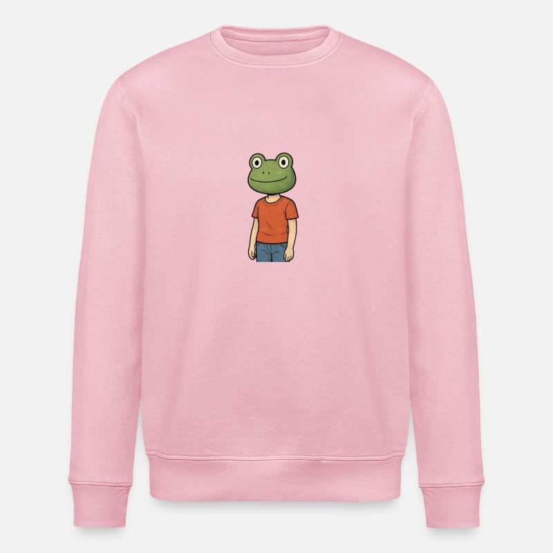 Pepe Leben stinkt - Stanley/Stella Unisex Bio-Sweatshirt ROLLER - Hellrosa