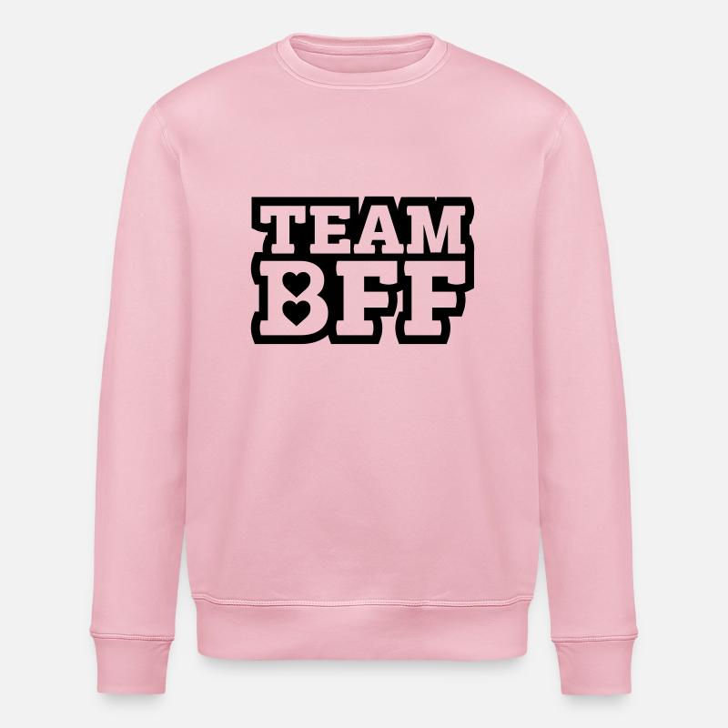 TEAM BFF - Stanley/Stella ROLLER Unisex Organic Sweatshirt - cotton pink