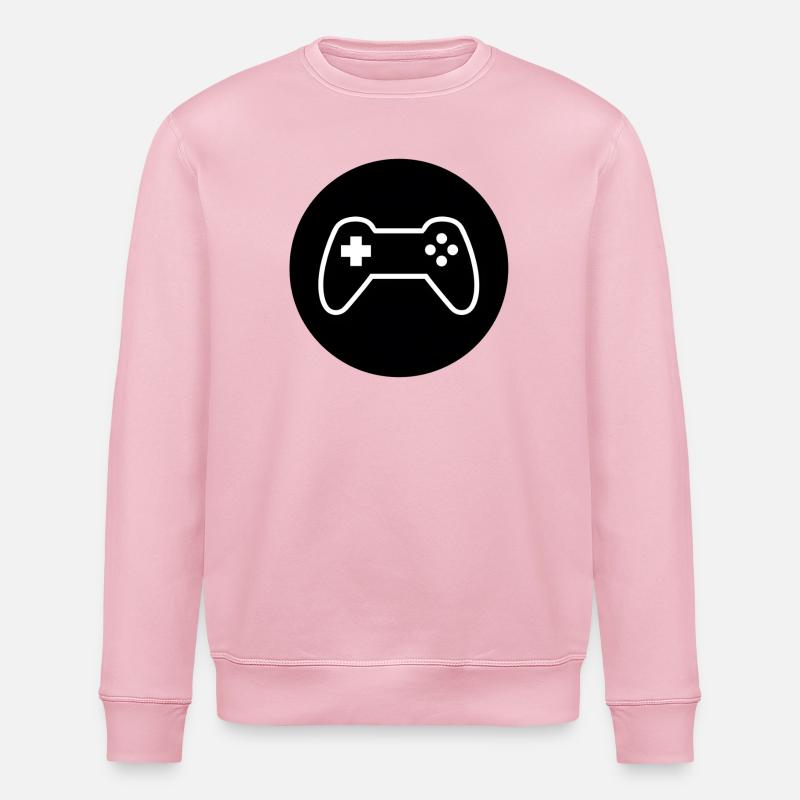 Gamepad-Logo, Controller - Stanley/Stella Unisex Bio-Sweatshirt ROLLER - Hellrosa