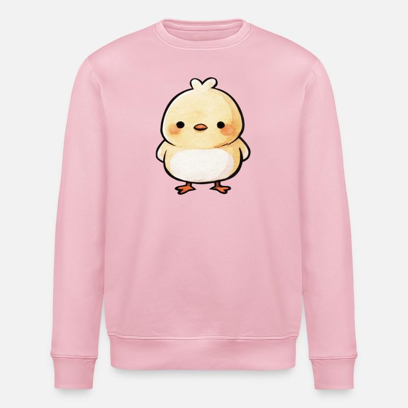poussin mignon - Sweat bio ROLLER Stanley/Stella Unisexe - rose pâle