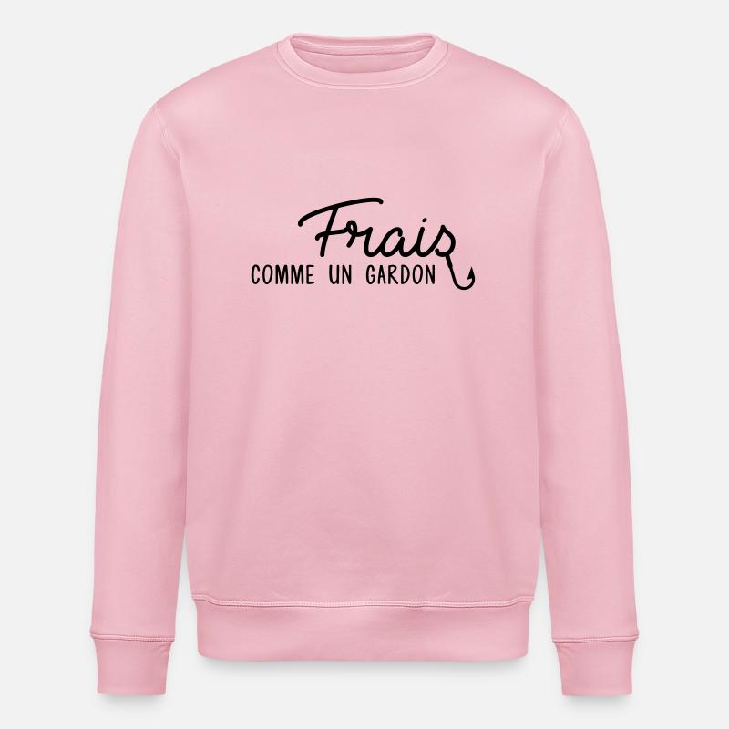 Frais comme un gardon - Sweat bio ROLLER Stanley/Stella Unisexe - rose pâle