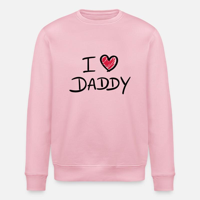 i love daddy - Stanley/Stella Unisex Bio-Sweatshirt ROLLER - Hellrosa