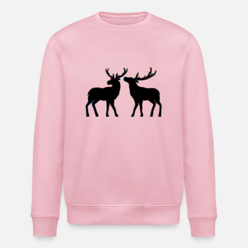 Hirsch - Stanley/Stella Unisex Bio-Sweatshirt ROLLER - Hellrosa