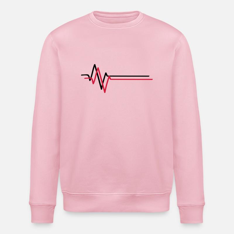 wave_t2 - Stanley/Stella Unisex Bio-Sweatshirt ROLLER - Hellrosa