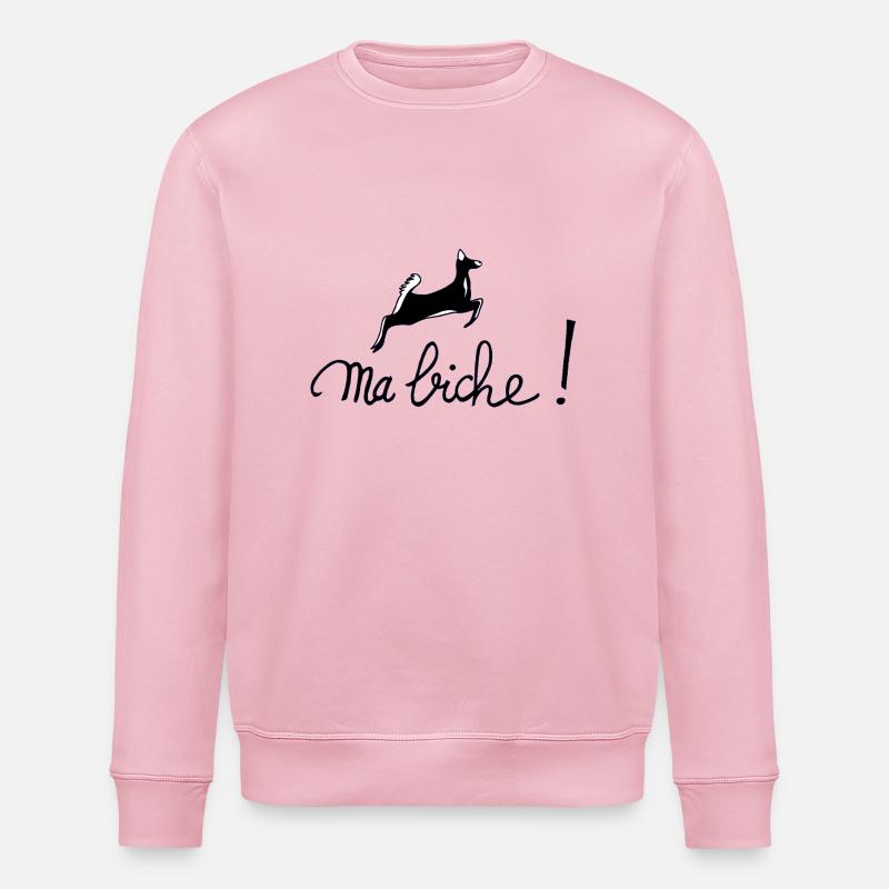 Ma biche ! - Sweat bio ROLLER Stanley/Stella Unisexe - rose pâle