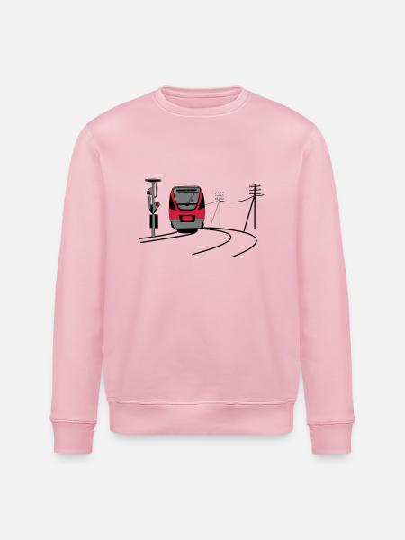 bahn - Stanley/Stella Unisex Bio-Sweatshirt ROLLER - Hellrosa