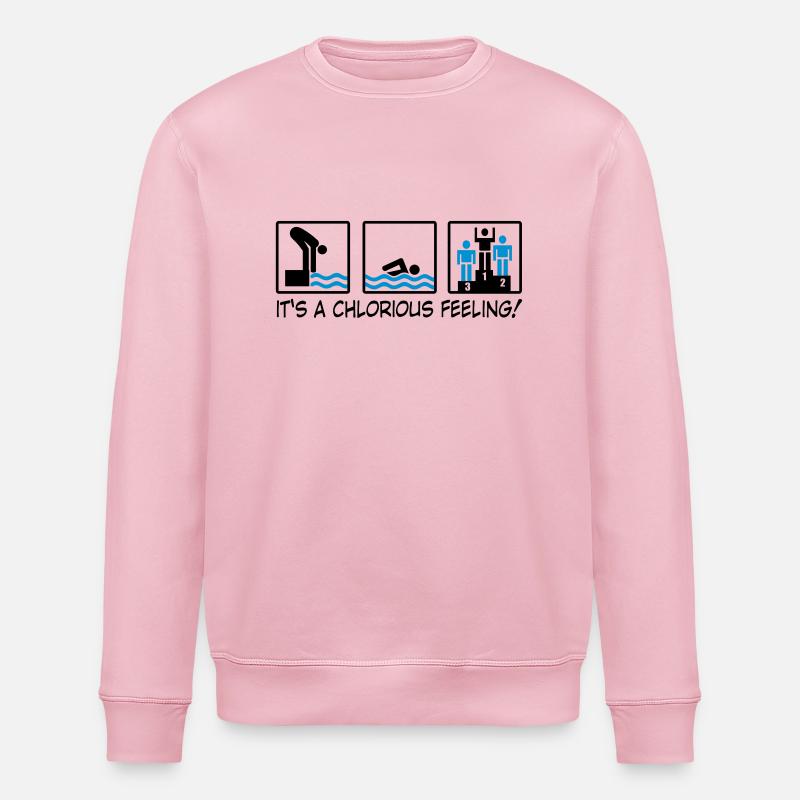 nager - Sweat bio ROLLER Stanley/Stella Unisexe - rose pâle