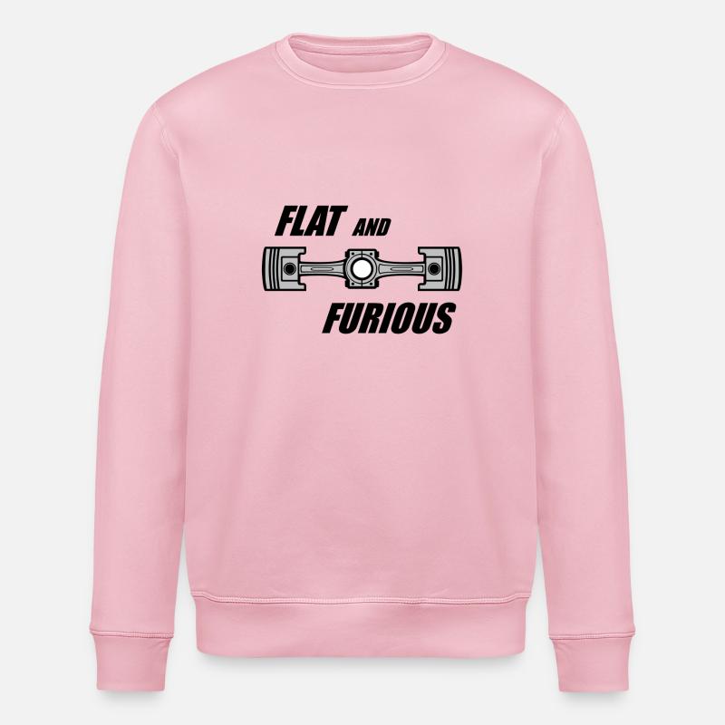 Flach und wütend - Stanley/Stella Unisex Bio-Sweatshirt ROLLER - Hellrosa