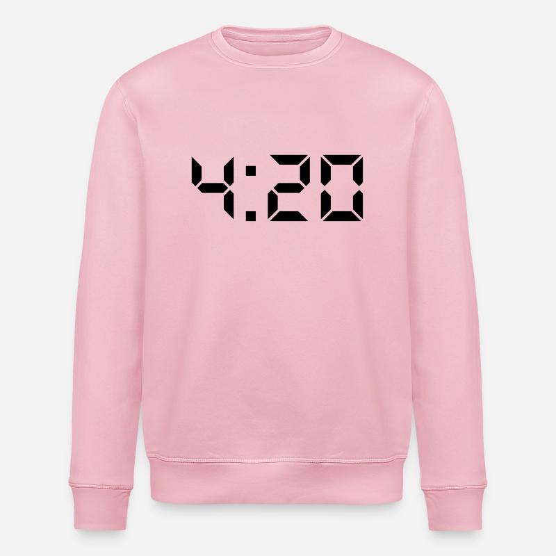 420 TIMER - Stanley/Stella ROLLER Unisex Organic Sweatshirt - cotton pink